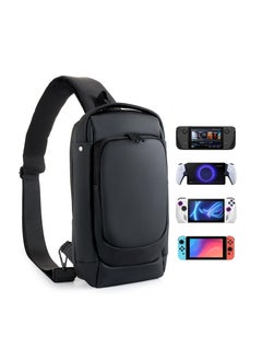 Buy Carrying Case for PS5 Portal Travel Bag Crossbody Bag for Steam Deck Nintendo Switch ,Waterproof and Shockproof for Protector Travel Case for Playstation Portal (BLACK) in Saudi Arabia