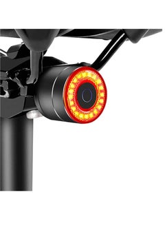 اشتري Smart Bike Tail Light: Auto On/Off Rear Bicycle Flashlight Ultra Bright Back Brake Light High Lumen Daytime Strobe USB Rechargeable Safety Red Led Taillight Waterproof Road Cycling Lights في الامارات