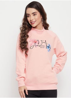 Buy Front Graphic Print High Neck Sweatshirt in Saudi Arabia