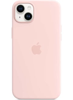 اشتري جراب سيليكون لهاتف iPhone 14 من السيليكون مع جراب MagSafe Quality للهاتف الفاخر وردي في الامارات