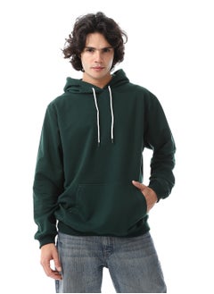 اشتري Dark Green Long Sleeves Fleeced Hoodie_Dark Green في مصر