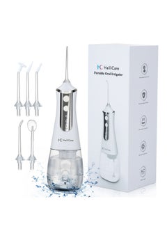 Buy Rechargeable Waterproof Teeth Cleaner Dental Oral Irrigator with Detachable Reservoir for Home and Travel White in Saudi Arabia