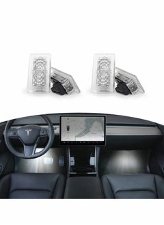 Buy Interior LED Lights Bulbs Kit for Tesla Model 3/Y/S/X, Ultra-Bright LED Interior Light Upgrade Lighting Replacement Lights Tesla Accessories Fit Trunk, Frunk,Door Puddle, Foot-Well (4 Pack/White) in UAE