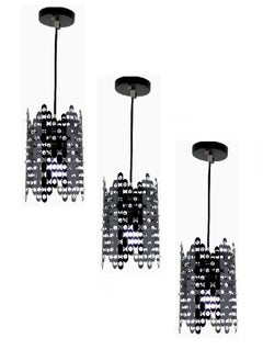 Buy Modern chandelier, set of 3 pieces - 2026/1P BK in Saudi Arabia