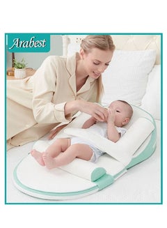 اشتري Baby Nursing Pillow, Multi-Functional Breastfeeding Pillows, Infant Anti-Spit Milk Slope Mat, Memory cotton Supportive Cushion for Comfortable Bottle-feeding في السعودية