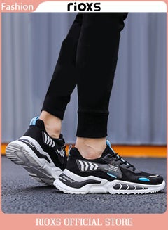 اشتري أحذية رياضية رجالية أحذية مسطحة مريحة شبكية التنفس مع الرباط أحذية غير رسمية موضة للركض والمشي في الامارات