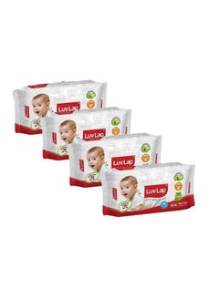 Buy Paraben Free Baby Wet Wipes With Aloe Vera (Pack Of 4) in UAE