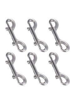 اشتري Double Ended Bolt Snap Hooks, Stainless Steel Double End Heavy Duty Trigger Snaps for Water Bucket/Dog Leash/Pet Feed Bucket/Pet Hammock and More, Pack of 6(3.5inch) في الامارات