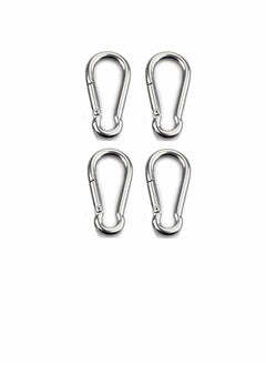 Buy Carabiner Clip, Heavy DutCarabiner Clip, Heavy Duty Snap Hook 304 Steel Spring Clip Keychain, Holds Up to 154lb/70kg (Max) for outdoor activity,camping, fishing, hiking, traveling, keychain etcy Snap in UAE