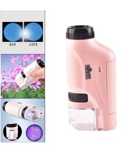 Buy Mini Handheld Microscope for Kids Natural Exploration Beginners Plants in UAE