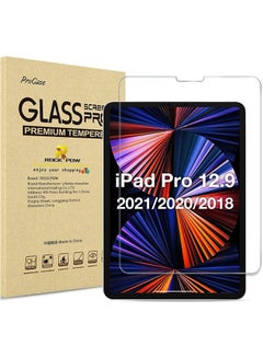 Buy iPad Pro 12.9 Screen Protector 2022 2021 2020 2018, Tempered Glass Screen Film Guard Screen Protector for iPad Pro 12.9 6th 2022/ 5th 2021/ 4th Gen 2020/ 3rd Gen 2018 Clear in UAE