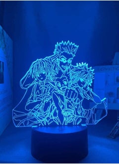 Buy Multicolour Anime lamp Hunter X Hunter Killua LED Light for Kids Bedroom Decor Hxh Group LED Night Light Anime Gift Acrylic 3D Lamp Anime 16 Color Remote Control in UAE