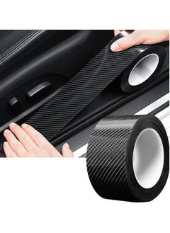 Buy Car Door Edge Guards Door Sill Protector 5D Carbon Fiber Wrap Film Vinyl Automotive Protection Film Anti-Collision Fits for Most Car (1.2In x 33Ft, Black) in Saudi Arabia