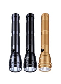 Buy Emergency Torch Light Rechargeable Led Flashlight Set Of 3 in Saudi Arabia