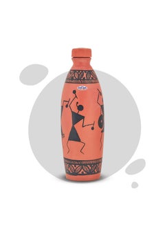 Buy Handmade Earthen Clay Designer Water Bottle Timpany in UAE