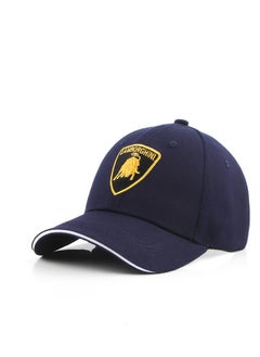 Buy Lamborghini Logo Embroidered Adjustable Baseball Caps for Men and Women Hat Travel Cap Car Racing Motor Hat in UAE