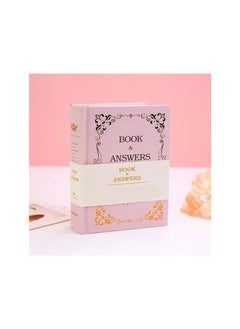 Buy 1-Piece The Book of Answers,My Life Answer Book Chinese and English Version Diary Note Book,Pink Colour in UAE