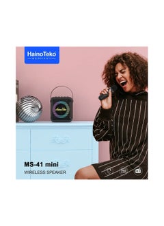 Buy Haino teko MS-41 mini wireless speaker  with wireless mic in UAE