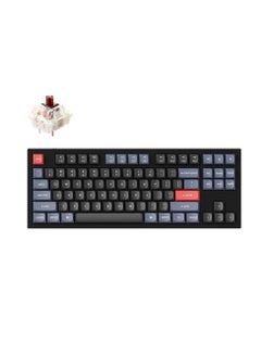 Buy Keychron Q3 QMK Custom Hot-Swappable Gateron G-PRO Brown Switch Mechanical Keyboard Fully Assembled RGB Double-shot PBT keycaps Hot Swap Switches - Carbon Black in UAE