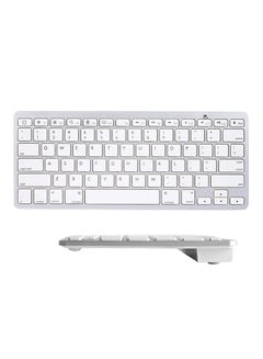 اشتري Ultra-Slim Wireless Bluetooth Keyboard White في السعودية
