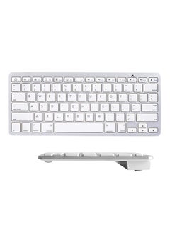 Buy Ultra-Slim Wireless Bluetooth Keyboard White in UAE