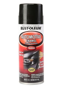 Buy Rust-Oleum Spray Paint Automotive Gloss Engine Enamel Black 12oz in UAE