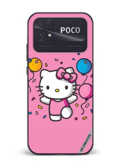 Buy Protective Case Cover For Xiaomi Poco C40 Hello Kitty Design Multicolour in UAE