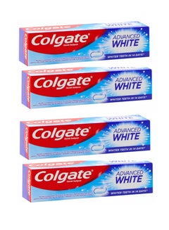 Buy Colgate Fluoride Advance White Toothpaste 100ml pack of 4 in UAE