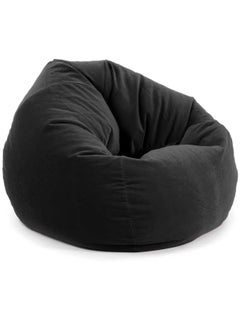 Buy Comfynest Black Leather Bean Bag Chair Stylish and Comfortable in UAE