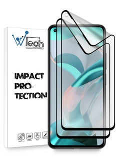 Buy 2 Piece 9D Matte Ceramics Full Coverage Screen Protector For Xiaomi 11 Lite 5G NE Clear And Black in Saudi Arabia