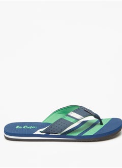 اشتري Men's Striped Slip-On Thong Slippers في الامارات