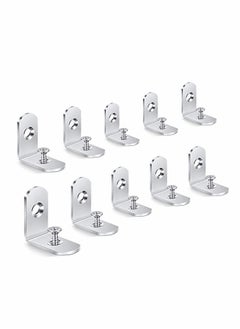 Buy 10 Pieces Corner Brace L Brackets Heavy-Duty 30 mm x 30 mm Right Angle Brackets Metal Corner Brackets 90 Degree Bracket for Wood Shelves Dressers Chairs with Screws in Saudi Arabia