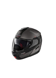 اشتري Nolan N90-3 Voyager N-Com 16 Flip-Up Motorcycle Helmet Flat Lava Grey Large في الامارات