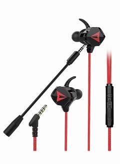 Buy Gaming Headphones with Microphone 3.5mm in Ear Wired Earphones Compatible with Tablets Single Port Laptops and All Desktops in Saudi Arabia