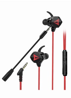 اشتري Gaming Headphones with Microphone 3.5mm in Ear Wired Earphones Compatible with Tablets Single Port Laptops and All Desktops في السعودية