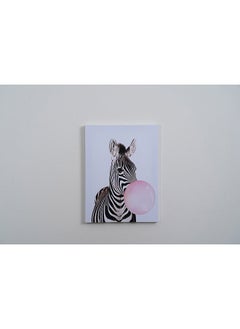 Buy Believe Me Zebra Unframed Wall Art 30x40Cm Black in UAE