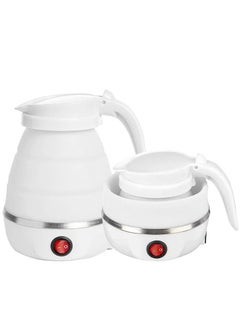 Buy Portable Electric Foldable Kettle for Travel, Silicone Water Boiler, Easy to Carry & Heat | White in UAE