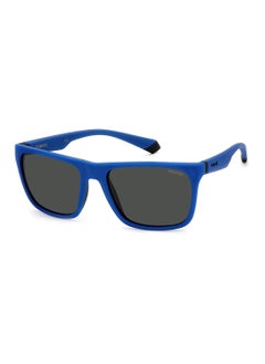 Buy Unisex UV Protection Square Sunglasses - Pld 2141/S Mt Bl Blk 57 - Lens Size: 57 Mm in Saudi Arabia