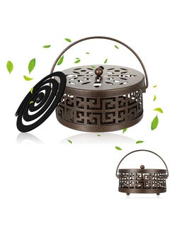 Buy Coil Holder Retro Iron Incense Holder Long Lasting Portable Coil Incense Burner for Indoor Outdoor Hanging Camping Patio (2 Pieces) in UAE