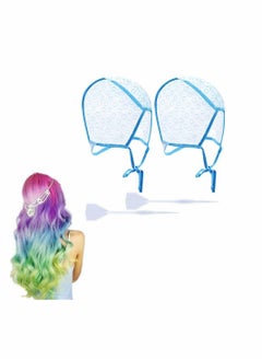 Buy Hair Highlight Cap Kit, DELFINO Tipping Hair Color Kit Cap Salon Hair Coloring Highlighting Cap Hair Highlight Dye Cap with with 2 Pieces Plastic Hooks for Salon and Home Dyeing Hair, Set of 4 PCS in UAE