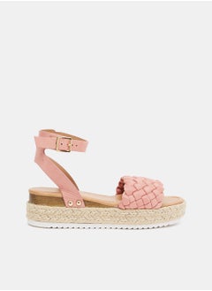 اشتري Woven Pattern Platform Sandals في السعودية