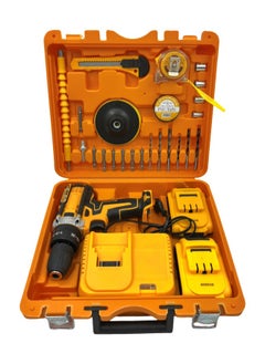 Buy Multifunctional Rechargeable Electric Grinding Drill and Cleaning Set with Two Batteries and One Charger in UAE