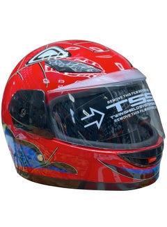 Buy Kids Protective Full Face Helmets for Scooter & Bicycle Riding, 1 Piece in UAE