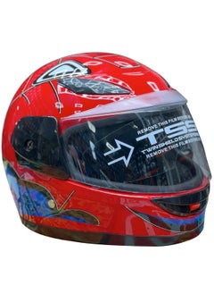 Buy Kids Protective Full Face Helmets for Scooter & Bicycle Riding, 1 Piece in UAE