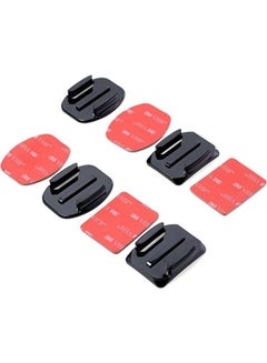 Buy Action Camera Adhesive Pads 2 x Flat Mounts 2 x Curved Mounts with Compatible with GoPro Hero 9 8 7 6 5 4 3+ 3 SJCAM YI Noise Play and Other Action Cameras in UAE