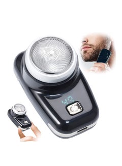 Buy Mini Portable Shaver Easy One-Button Use USB Rechargeable Black in Saudi Arabia