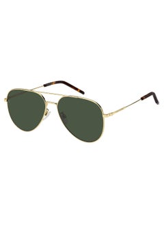 Buy Men's Uv Protection Pilot Shape Metal Sunglasses Th 2111/G/S Green 55 - Lens Size: 55 Mm - Gold in Saudi Arabia