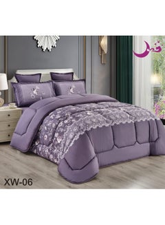 اشتري Comforter Set 4 Pieces One And A Half Modern Design Heavy Filling And Beautiful Shape في السعودية