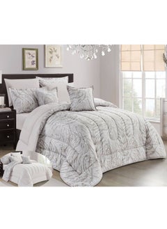 Buy 8-Piece Comforter Set Two-Sided Microfiber Double King Size 240x260 in Saudi Arabia