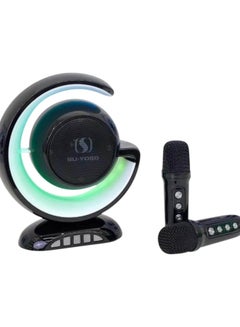 Buy Portable Bluetooth Speakers   With Two Wireless Microphone Outdoor Speaker For parties in UAE